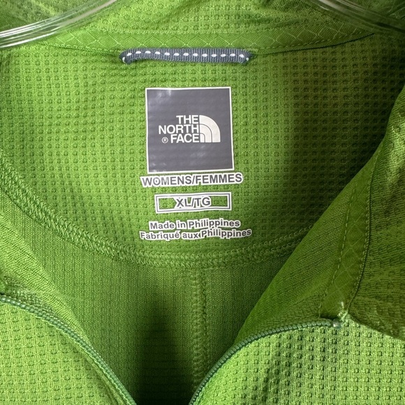 The North Face 1/4 Zip Polo, Green, XL - Picture 2 of 2